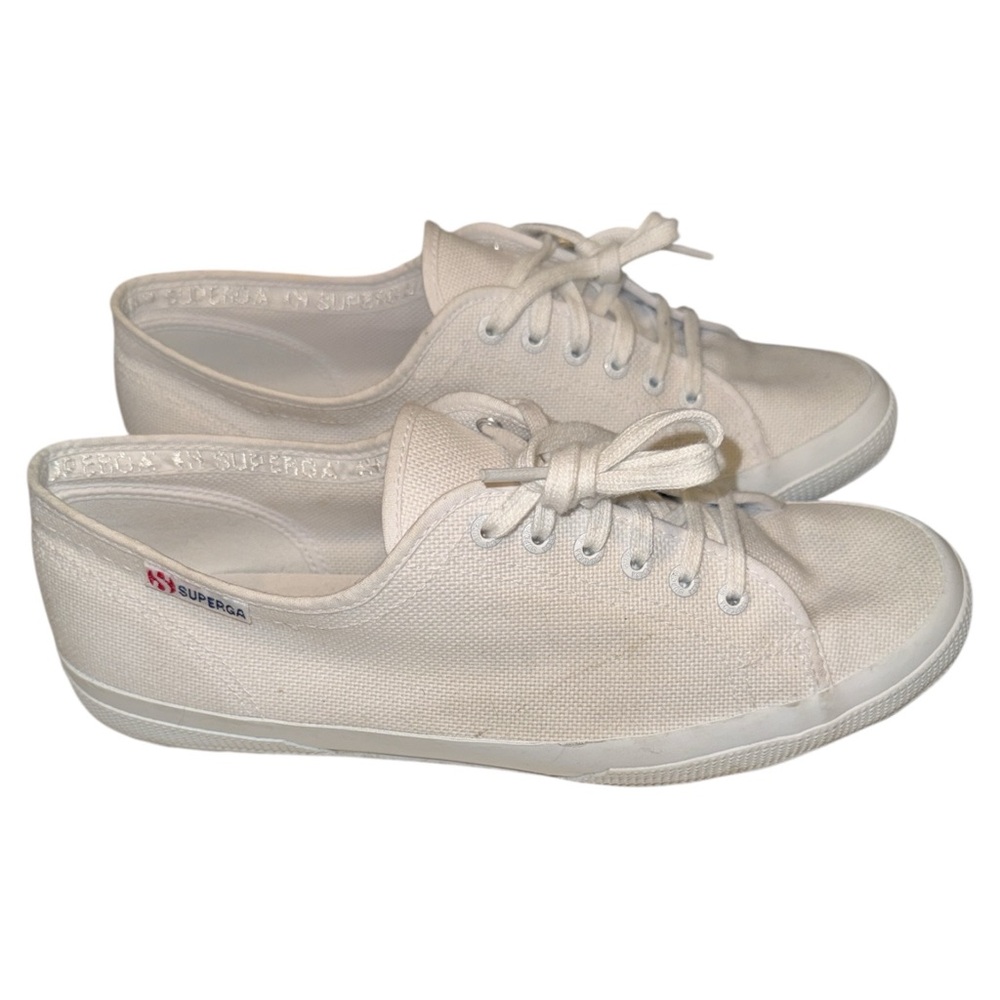 Superga 2750 Cotu Classic White Canvas Sneakers‎ Men’s 8 Women’s 9.5 EU 41